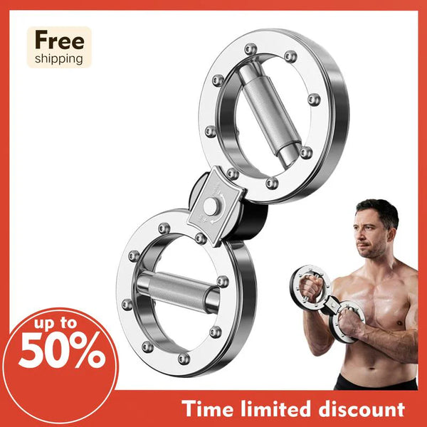 12LB Adjustable Resistance Arm Rotator Trainer, 360° Rotating Grip Forearm Strengthener for Home Workout, Boxing & Arm Exercise