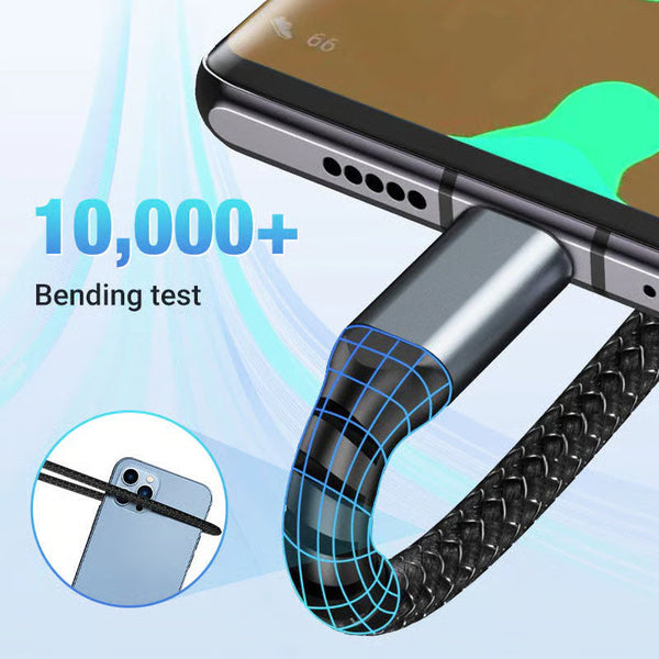Light-Emitting 3-in-1 Super Fast Charging Cable