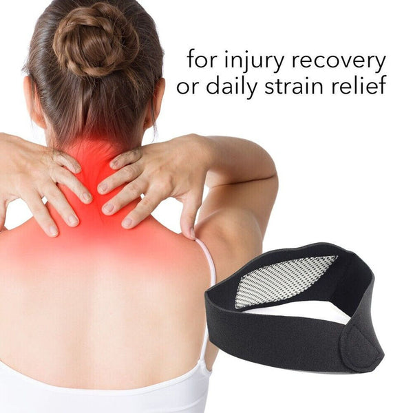 Neck Support Brace Self Magnetic Pain Relief Heat Pad