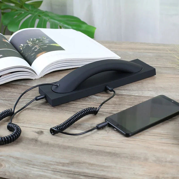RetroTalk Pro – Vintage Handset with Type-C/Lightning to 3.5mm Adapter