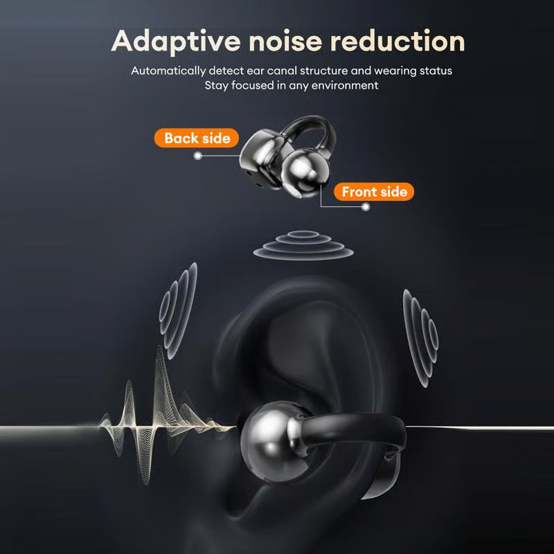 Ear Clip Bluetooth Headphones with Touch Screen