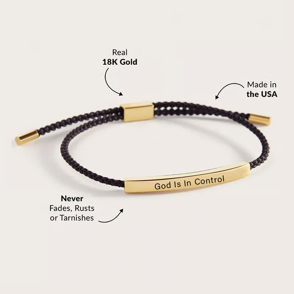 God is in Control Bracelet – A Daily Reminder of Peace and Hope