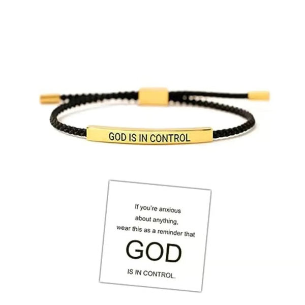 God is in Control Bracelet – A Daily Reminder of Peace and Hope