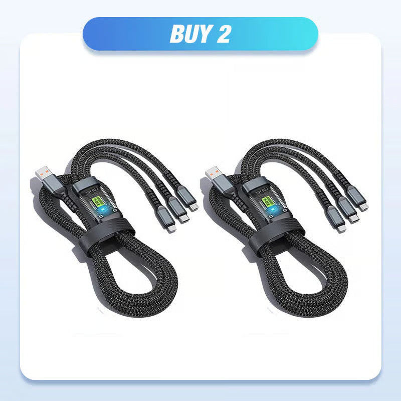 Light-Emitting 3-in-1 Super Fast Charging Cable