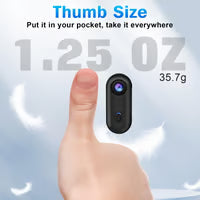 Wearable Necklace 1080P Thumb Action Camera with Spring Clip