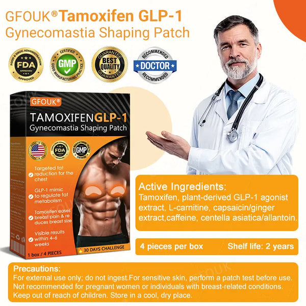 GFOUK® Tamoxifen GLP-1 Gynecomastia Shaping Patch