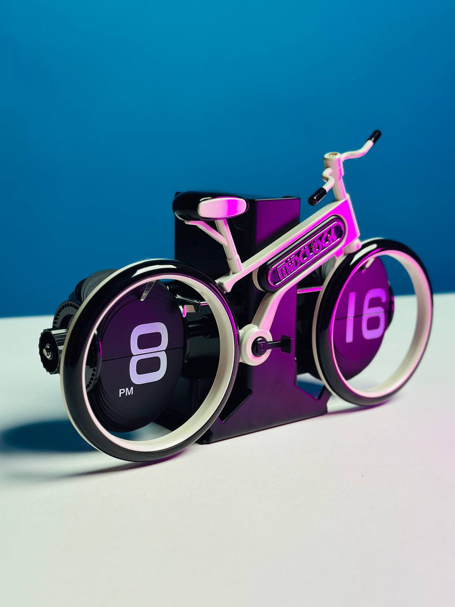 Unique Bicycle-Shaped Flip Clock