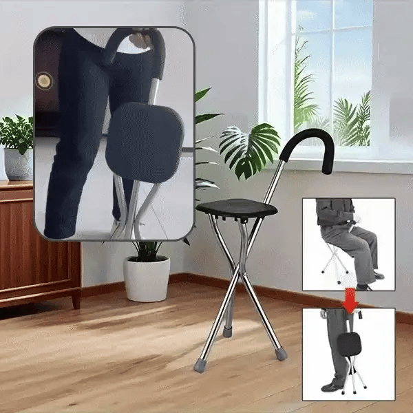 Folding walking stick