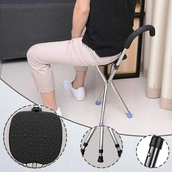 Folding walking stick