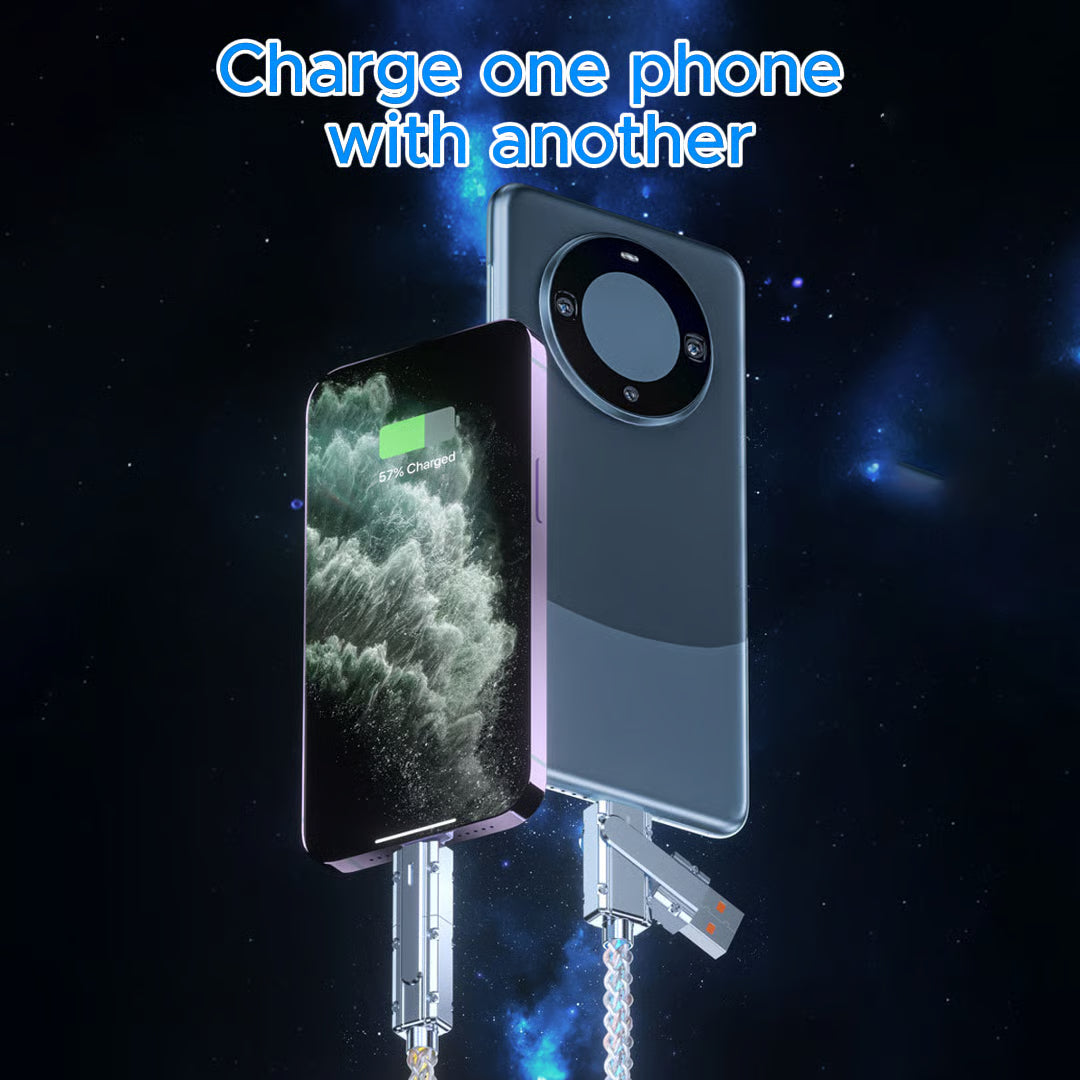 4-in-1 Fast Charging Cable with RGB Glow