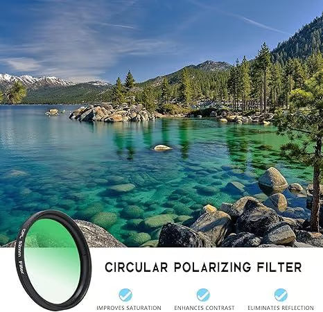 52mm Clip-on CPL Phone Camera Lens Filter Kit