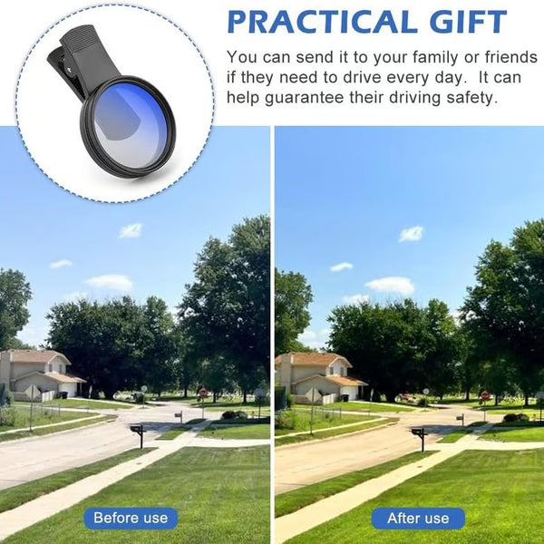 52mm Clip-on CPL Phone Camera Lens Filter Kit