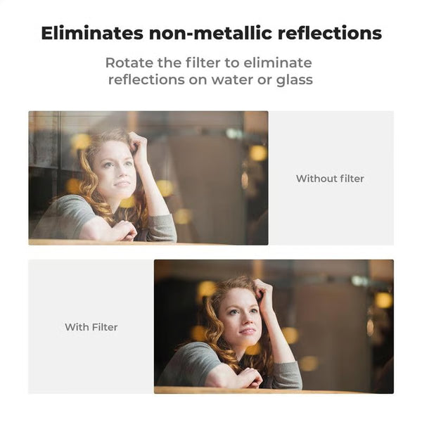 52mm Clip-on CPL Phone Camera Lens Filter Kit
