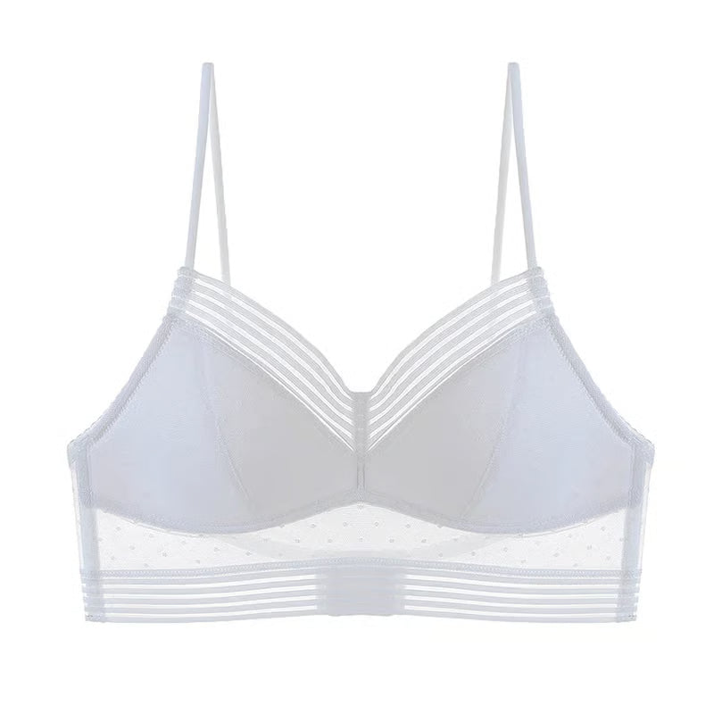 Low Back Wireless Lifting Lace Bra