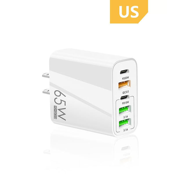 65W Multi-Port Fast Wall Charger