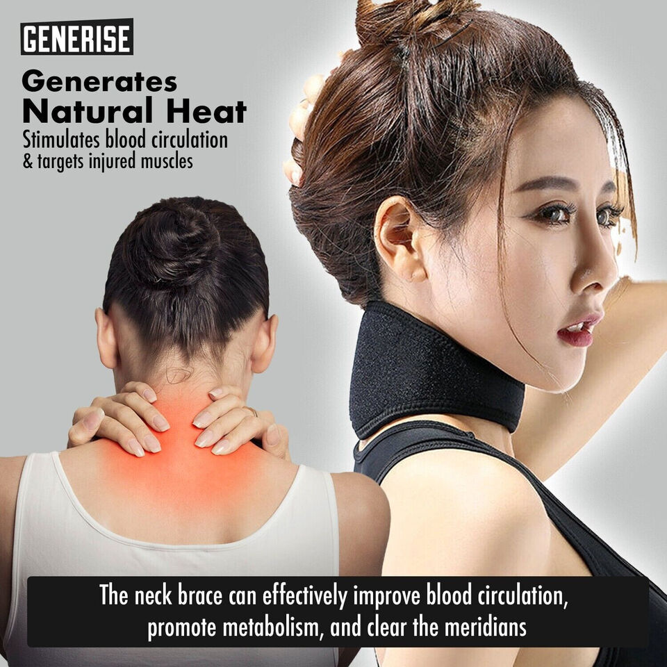 Neck Support Brace Self Magnetic Pain Relief Heat Pad