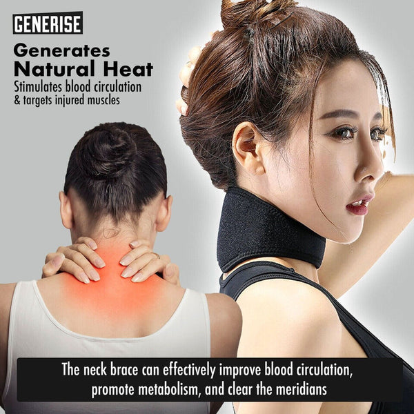 Neck Support Brace Self Magnetic Pain Relief Heat Pad