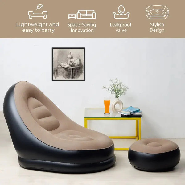 Inflatable Lounge Chair with footrest