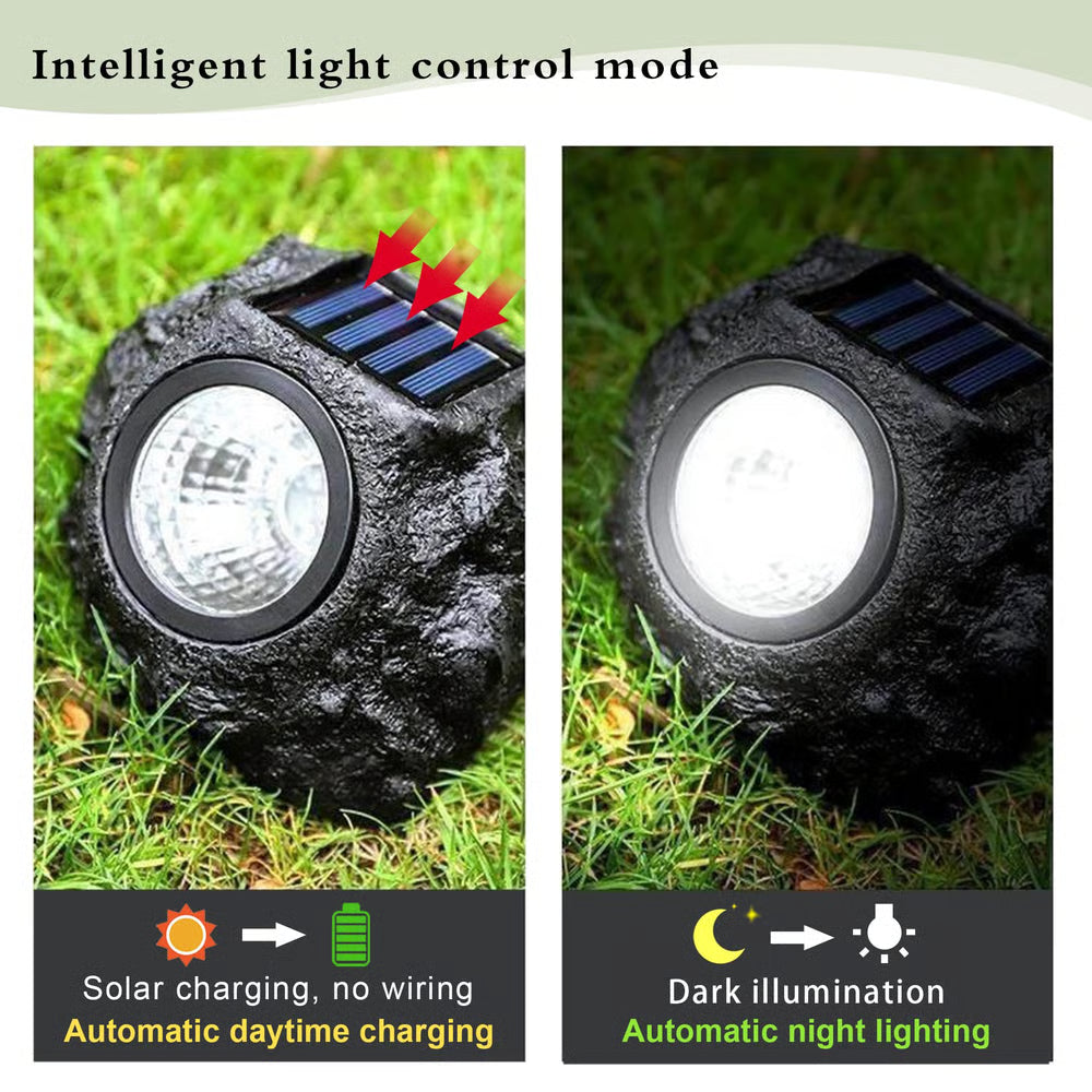 Solar Waterproof Rock Landscape Light