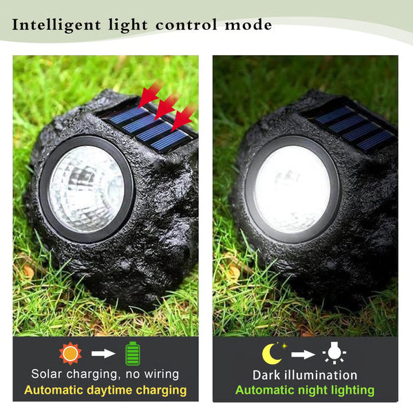 Solar Waterproof Rock Landscape Light