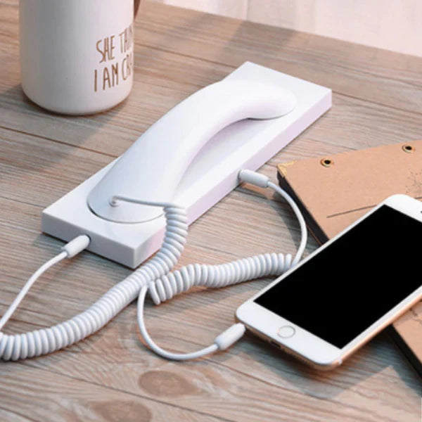 RetroTalk Pro – Vintage Handset with Type-C/Lightning to 3.5mm Adapter