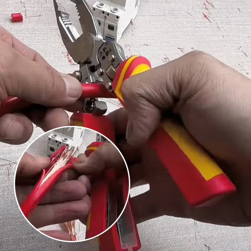 🧰8-in-1 multifunctional wire stripper with current measurement